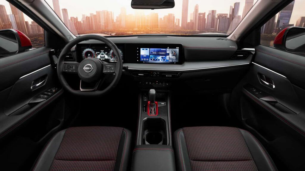 Nissan Kicks 2025: Interior do veículo.